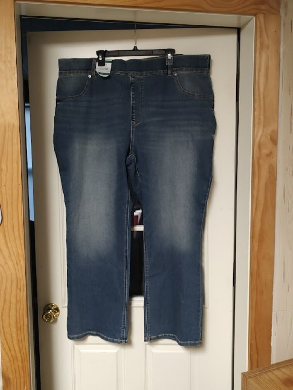 New Terra & Sky Medium Tint Wash Pull On Bootcut Jeans Size Women's 3X 24W/26W